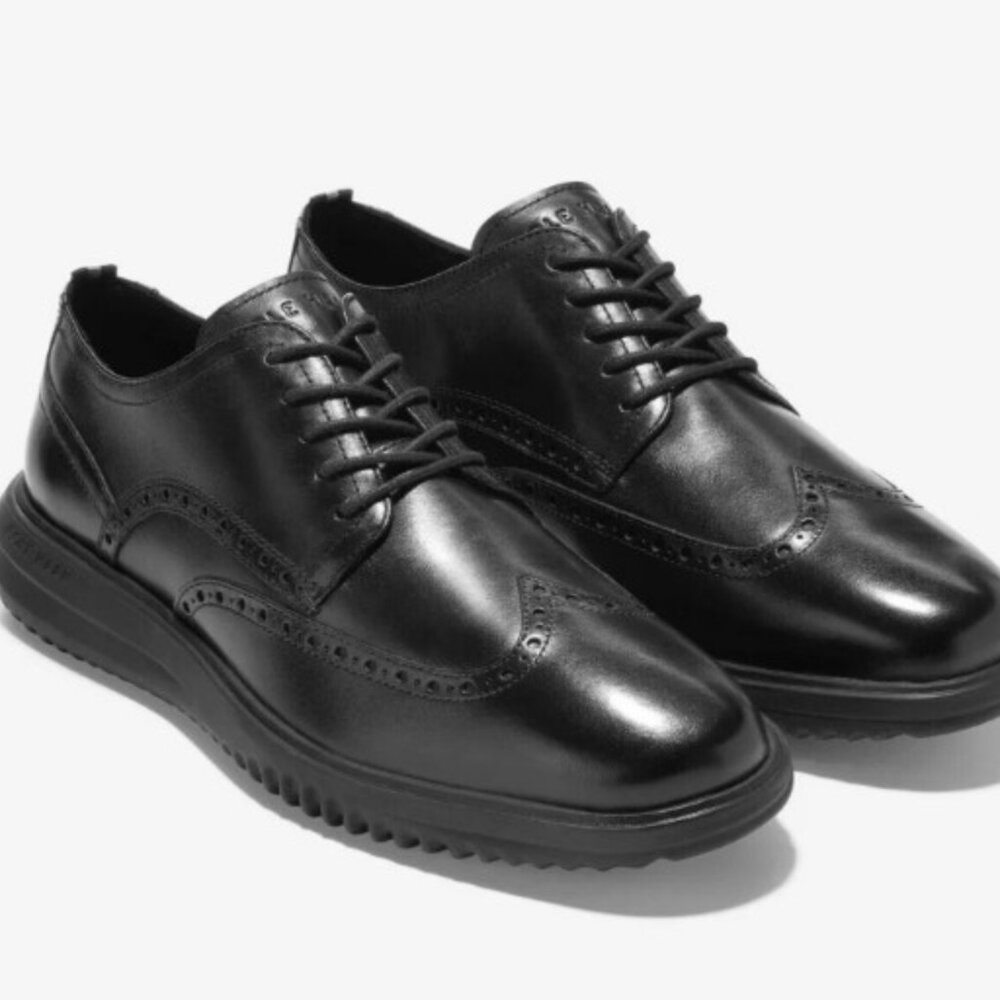 Cole Haan Grand+ Wingtip Men's Leather Oxford Shoes Size 9.5 W